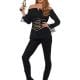 Deluxe Ladies Pirate Shirt Black Ladies Fancy Dress Costume