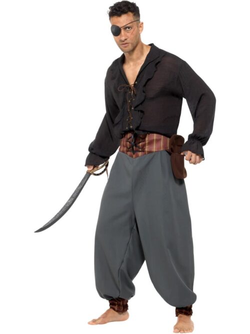Pirate Blouson Pants Men's Fancy Dress Costume