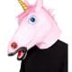 Unicorn Pink Full Overhead Latex Mask