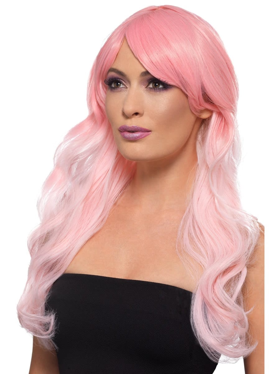 Fashion Ombre Wig Grey/Pastel Pink