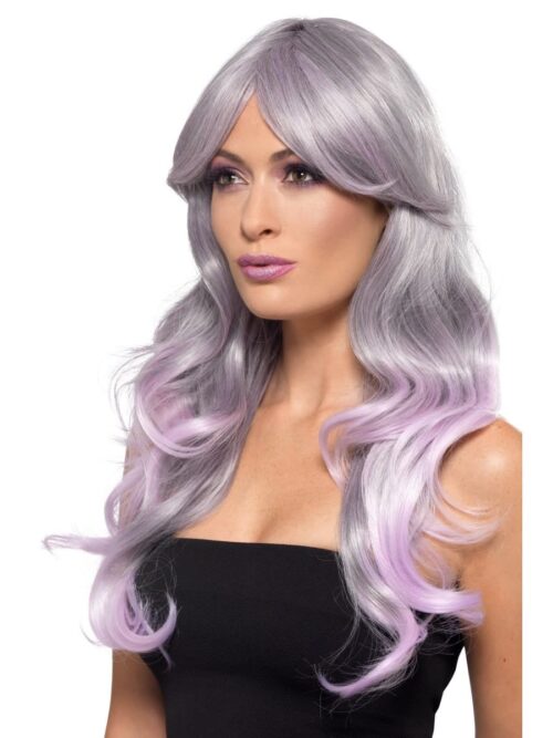 Fashion Ombre Wig Blue/Pastel Pink