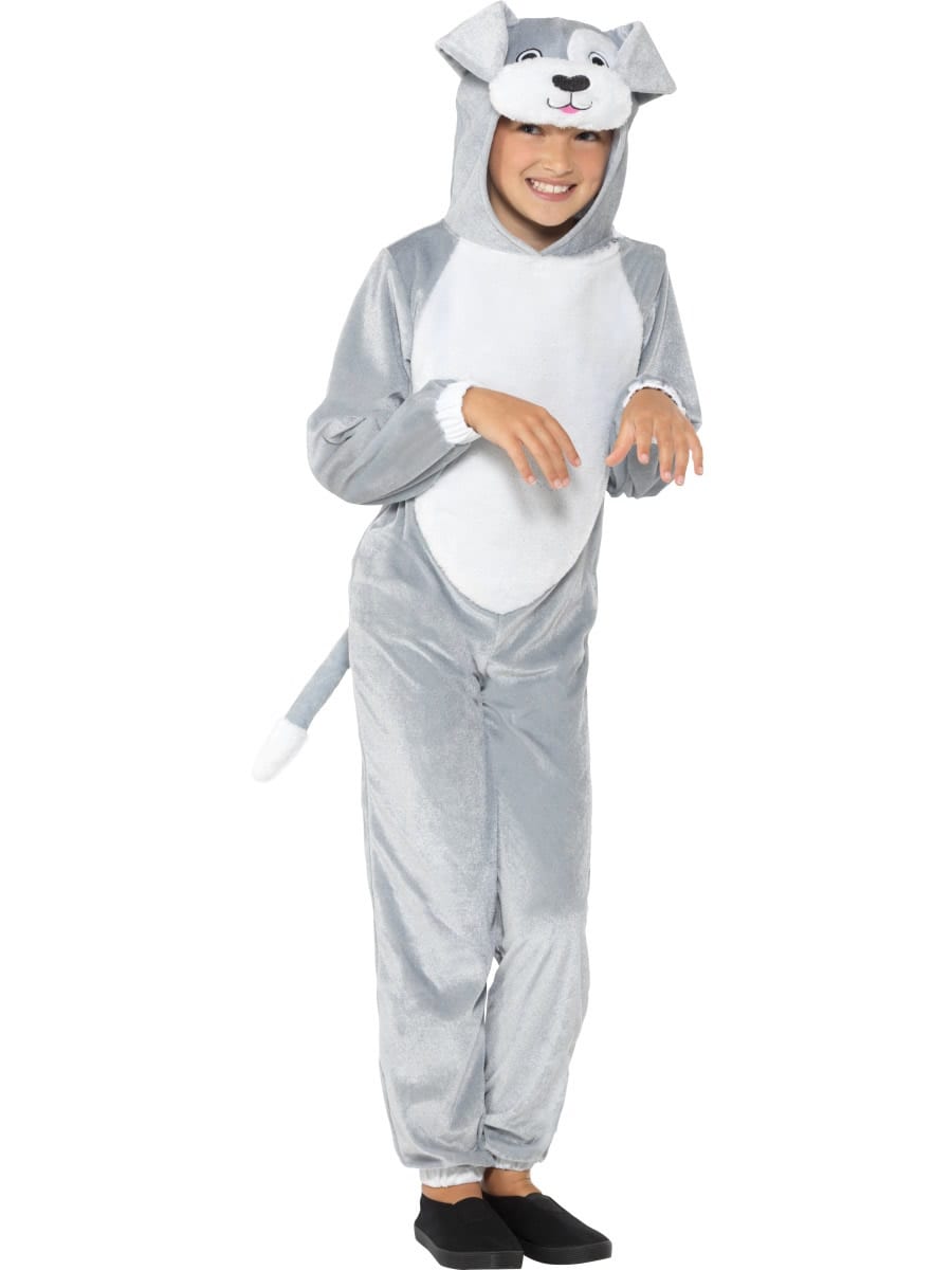 Grey Dog Children's Unisex Fancy Dress Costume