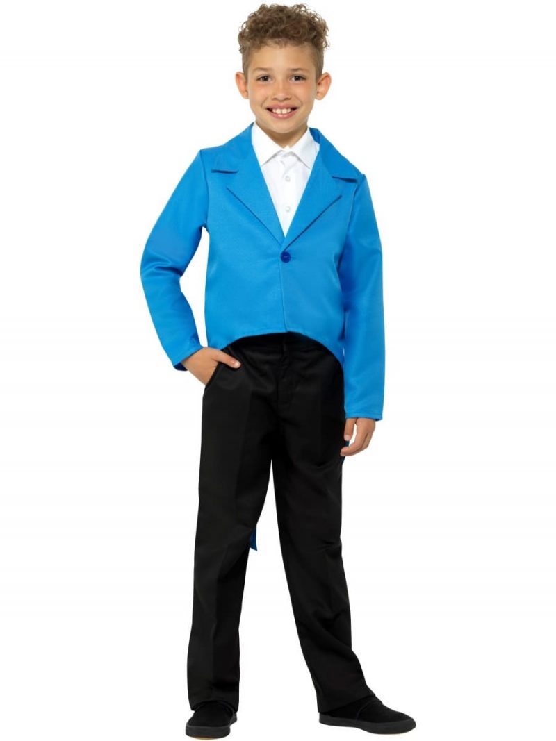 Blue Tailcoat Children's Unisex Fancy Dress Costume