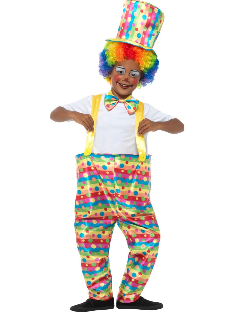 Boys Clown Children's Fancy Dress Costume