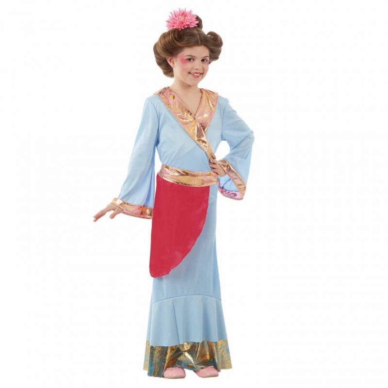 Japanese Oriental Princess Children's Fancy Dress Costume - Image 2