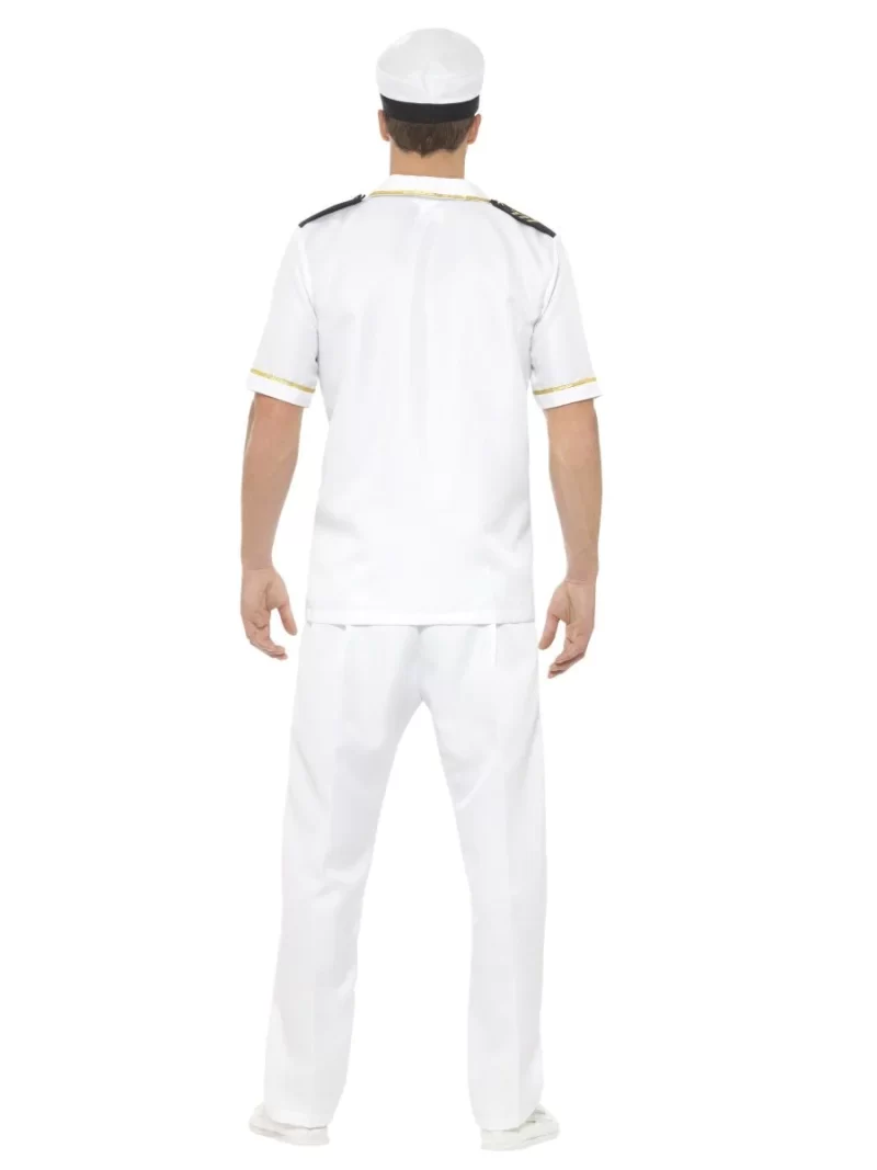 Deluxe Captain Men's Fancy Dress Costume - Image 3