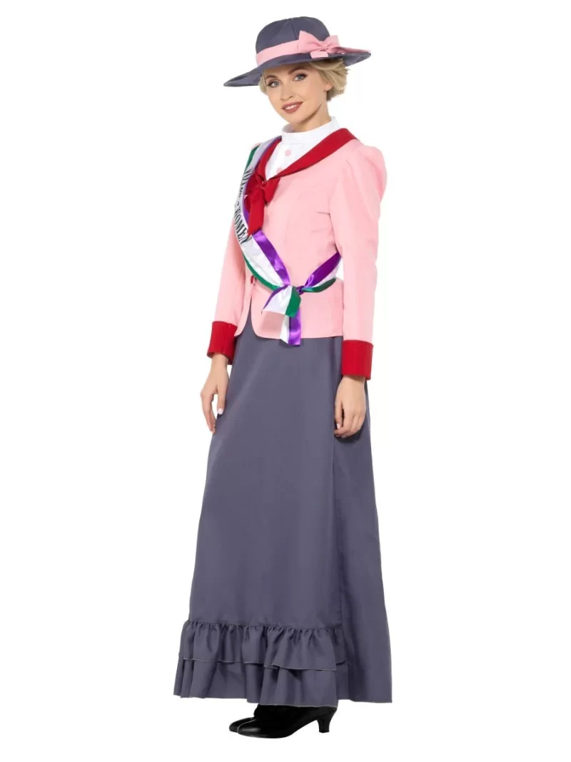 Deluxe Victorian Suffragette (Womens Rights) Ladies Fancy Dress Costume - Image 2