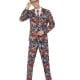 Evil Clown Standout Suit Men's Halloween Fancy Dress Costume