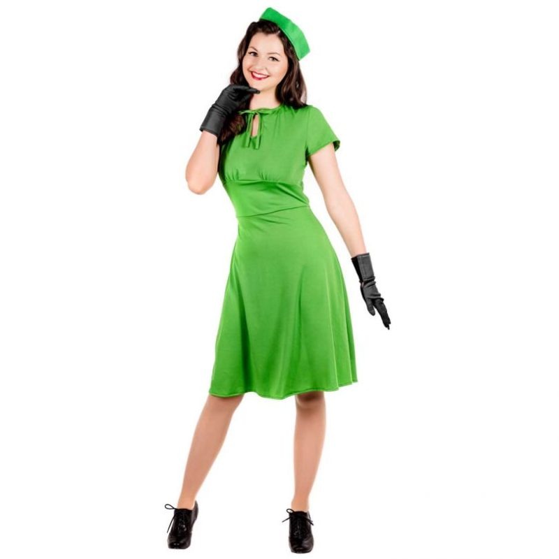 40's Dress Ladies Fancy Dress Costume - Image 2