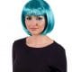 Deluxe Blue Glitter Wig