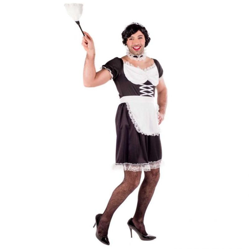 Sexy French Maid Men's Novelty Fancy Dress Costume