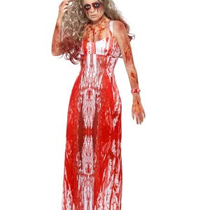 Bloody Prom Queen Ladies Fancy Dress Costume