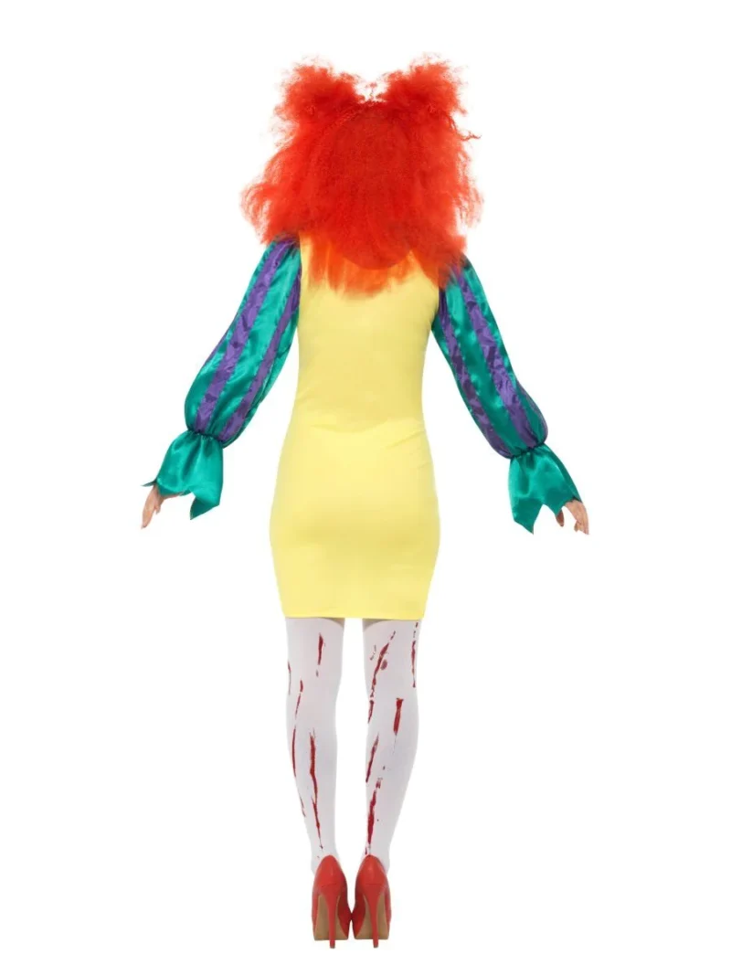 Classic Horror (IT) Clown Lady Halloween Ladies Fancy Dress Costume - Image 3