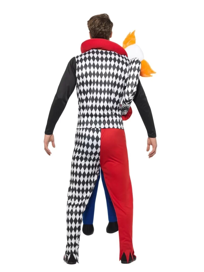 Piggyback Kidnap Clown Halloween Men's Fancy Dress Costume - Image 3