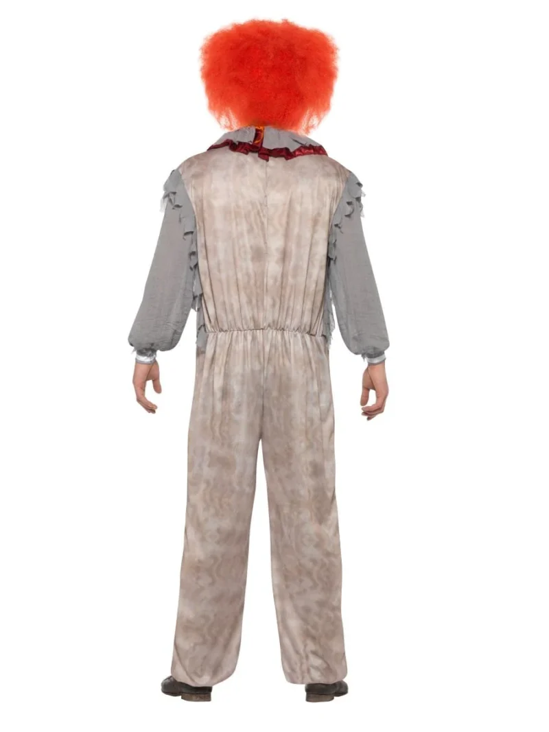 Vintage Clown (IT Pennywise) Halloween Men's Fancy Dress Costume - Image 3