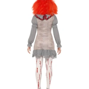 Vintage Clown (IT Pennywise) Halloween Ladies Fancy Dress Costume - Image 3