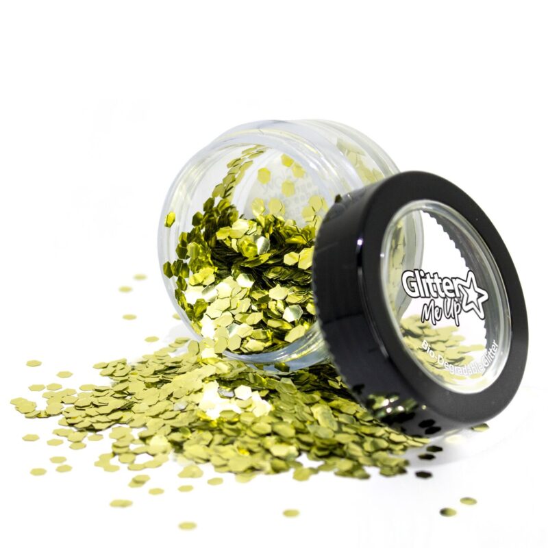 PaintGlow Chunky Holographic UV Cosmetic Glitter 5g 24 Karat Gold