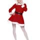 Flirty Miss Santa Ladies Christmas Fancy Dress Costume