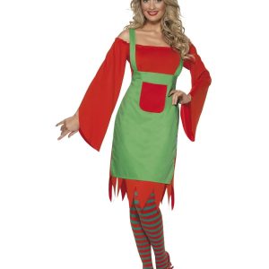 Cute Elf Ladies Christmas Fancy Dress Costume