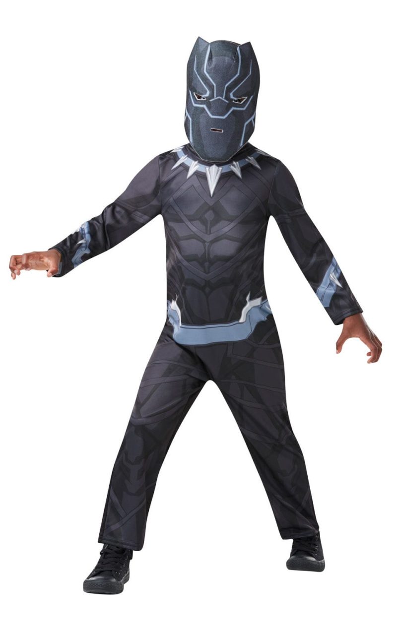 Marvel Avengers Black Panther Tween Children's Fancy Dress Costume-0