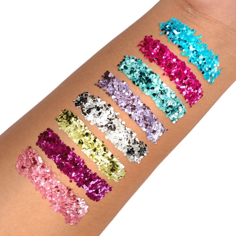PaintGlow Chunky Holographic UV Cosmetic Glitter 5g 24 Karat Gold - Image 2