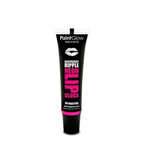 PaintGlow UV Reactive Neon Lip Gloss 15ml Rapberry Ripple