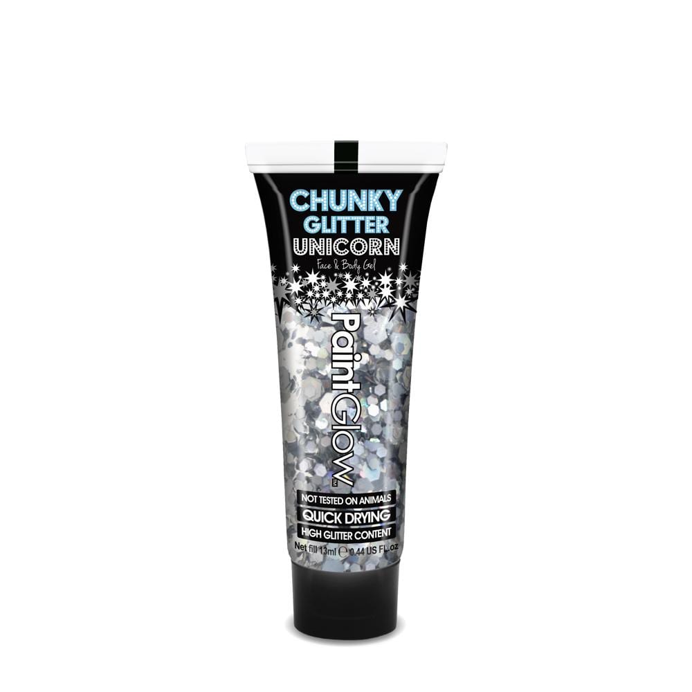 PaintGlow Unicorn Chunky Glitter Gels 13ml Disco Fever