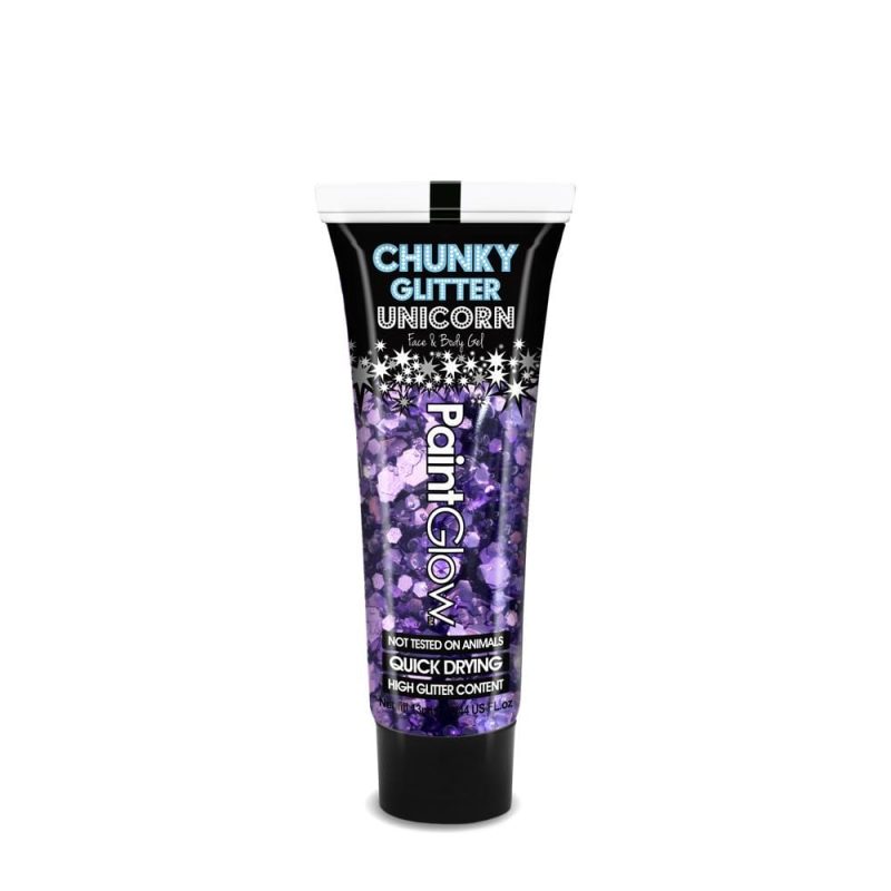 PaintGlow Unicorn Chunky Glitter Gels 13ml Helter Skelter