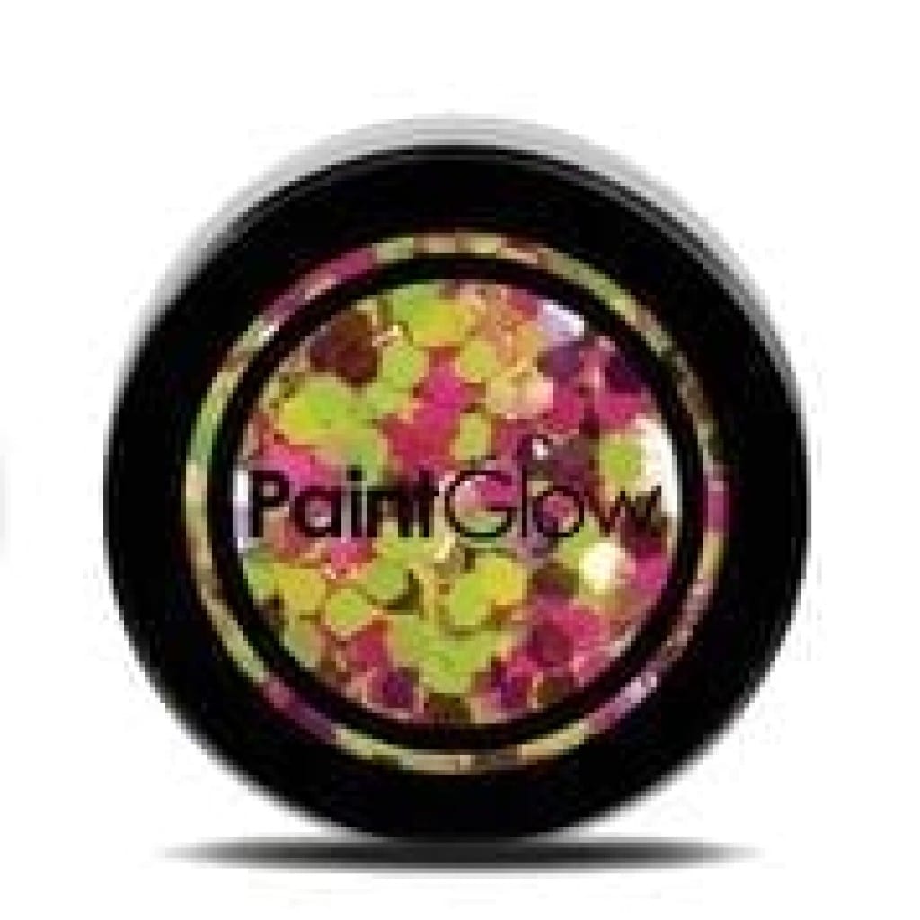 PaintGlow Chunky Holographic UV Cosmetic Glitter 5g Rainbow Rave
