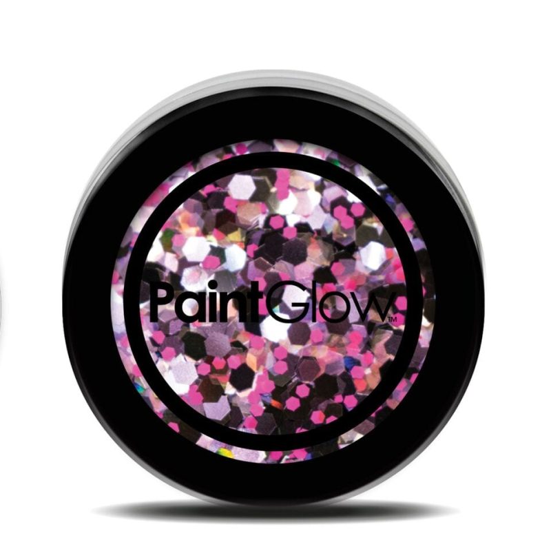 PaintGlow Chunky Holographic UV Cosmetic Glitter 5g Purple Haze