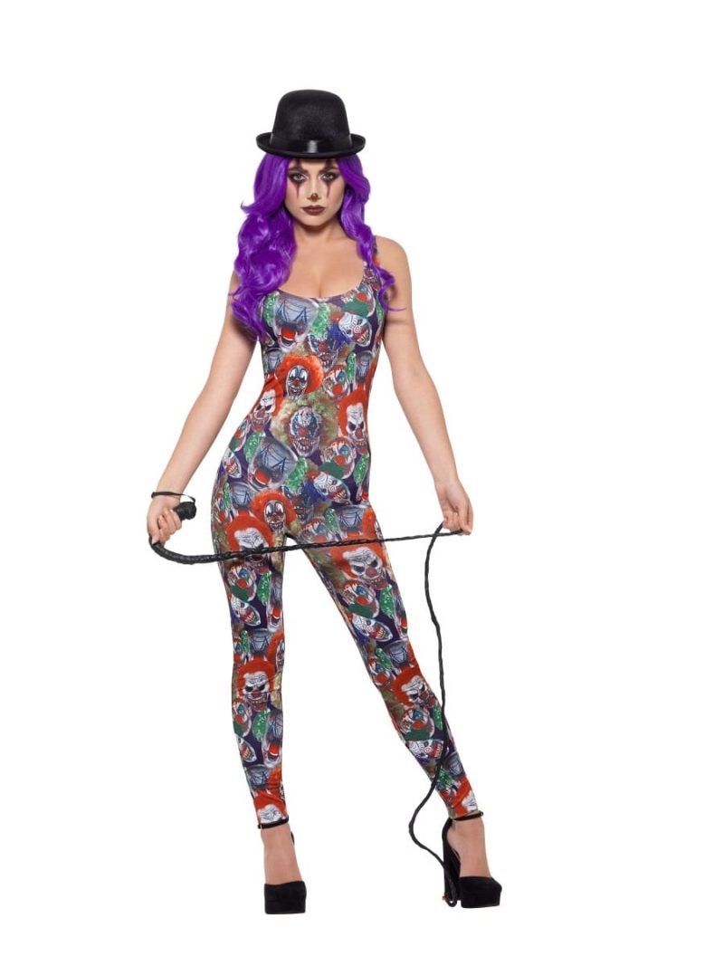 Fever Collection Creepy Clown Ladies Halloween Fancy Costume