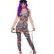 Fever Collection Creepy Clown Ladies Halloween Fancy Costume