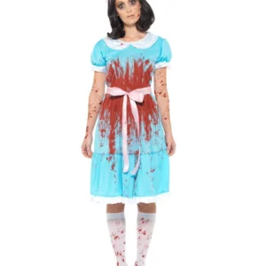 Bloody Murderous Twin Ladies Halloween Fancy Dress Costume - Image 2