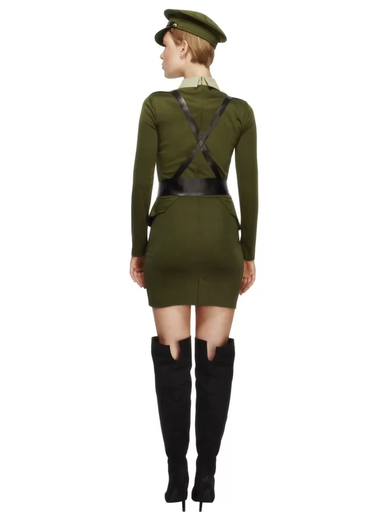 Fever Collection WW2 Captain/Officer Ladies Fancy Dress Costume - Image 2