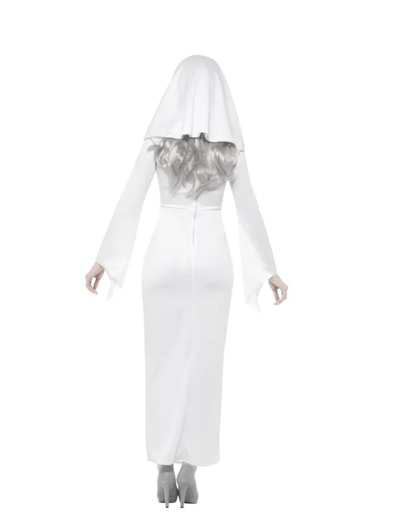 Haunted Asylum Nun Ladies Halloween Fancy Dress Costume - Image 3