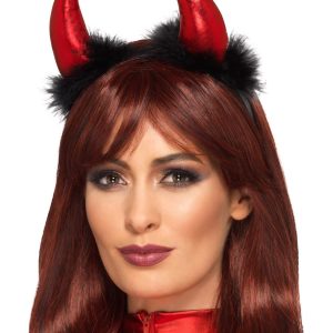 Metallic Devil Horn Headband