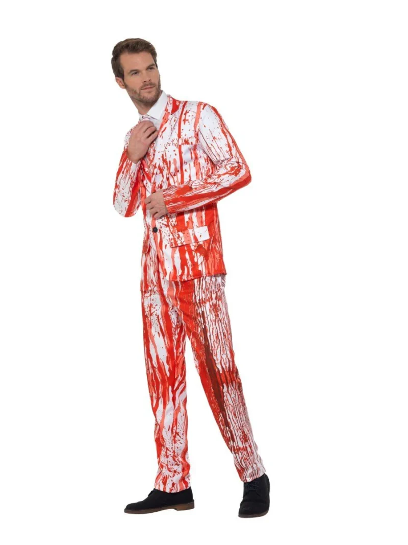 Blood Drip Standout Suit Men's Halloween Fancy Dress Costume - Image 2