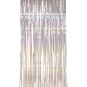 Shimmer Curtain, White, Iridescent, 91cm x 244cm