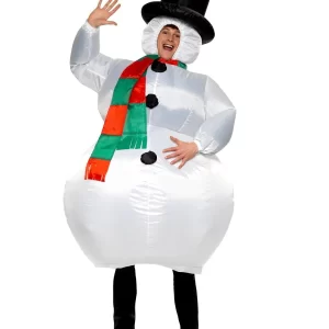 Inflatable Snowman Christmas Fancy Dress Costume - Image 2