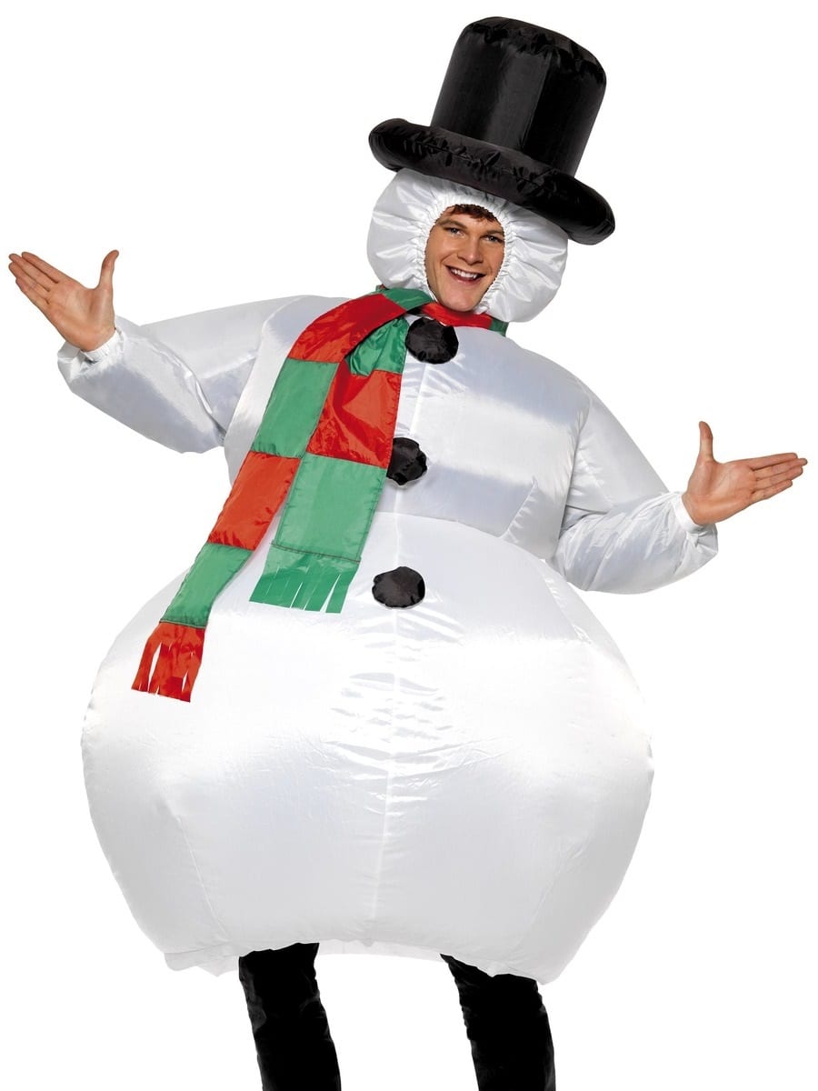 Inflatable Snowman Christmas Fancy Dress Costume