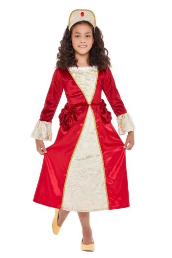 Tudor Princess Children's Fancy Dress Costume