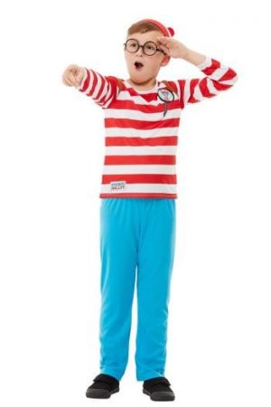 Where's Wally? Deluxe Boy's Children's Fancy Dress Costume