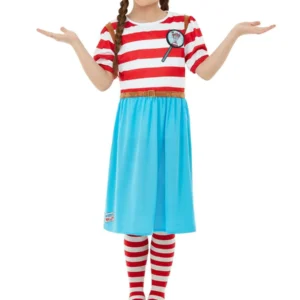 Where's Wally? Wenda Deluxe Girls Children's Fancy Dress Costume - Image 2