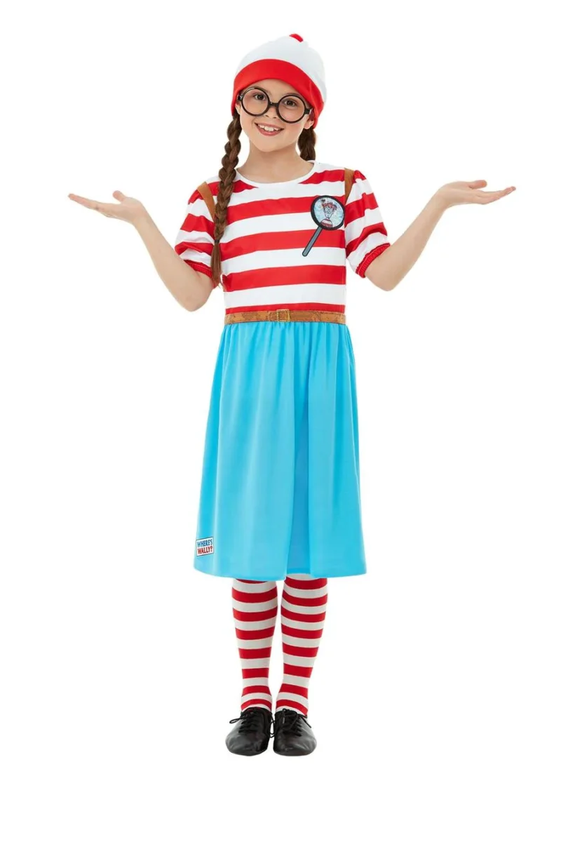 Where's Wally? Wenda Deluxe Girls Children's Fancy Dress Costume - Image 2