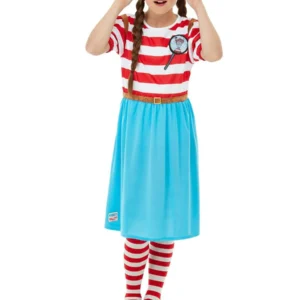 Where's Wally? Wenda Deluxe Girls Children's Fancy Dress Costume