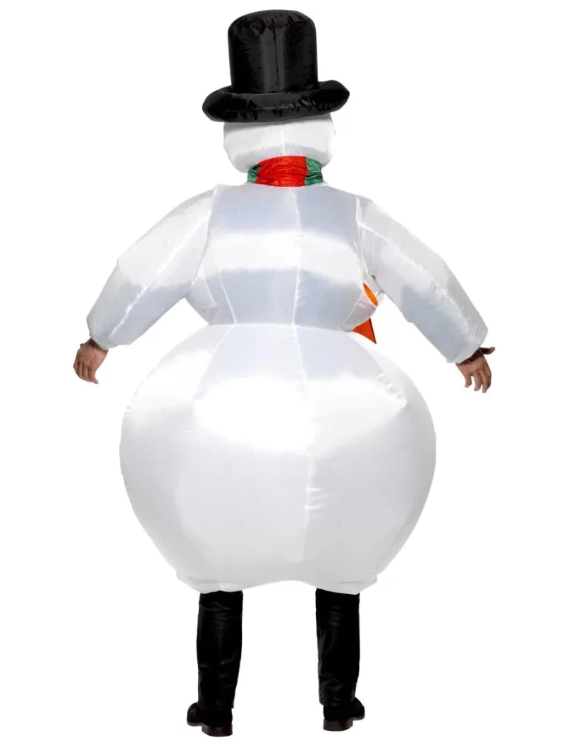 Inflatable Snowman Christmas Fancy Dress Costume - Image 3