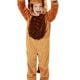Toddler Lion Children's Fancy Dress Costume contains Brown Hooded Jumpsuit