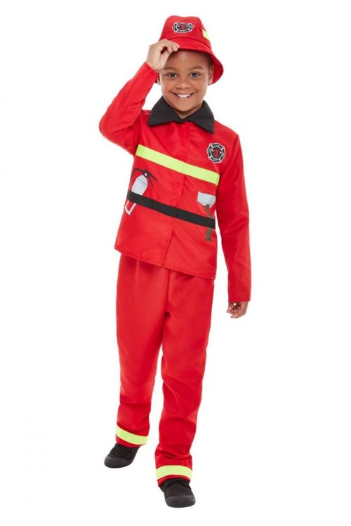 Fire Fighter Toddler Children's Fancy Dress Costume