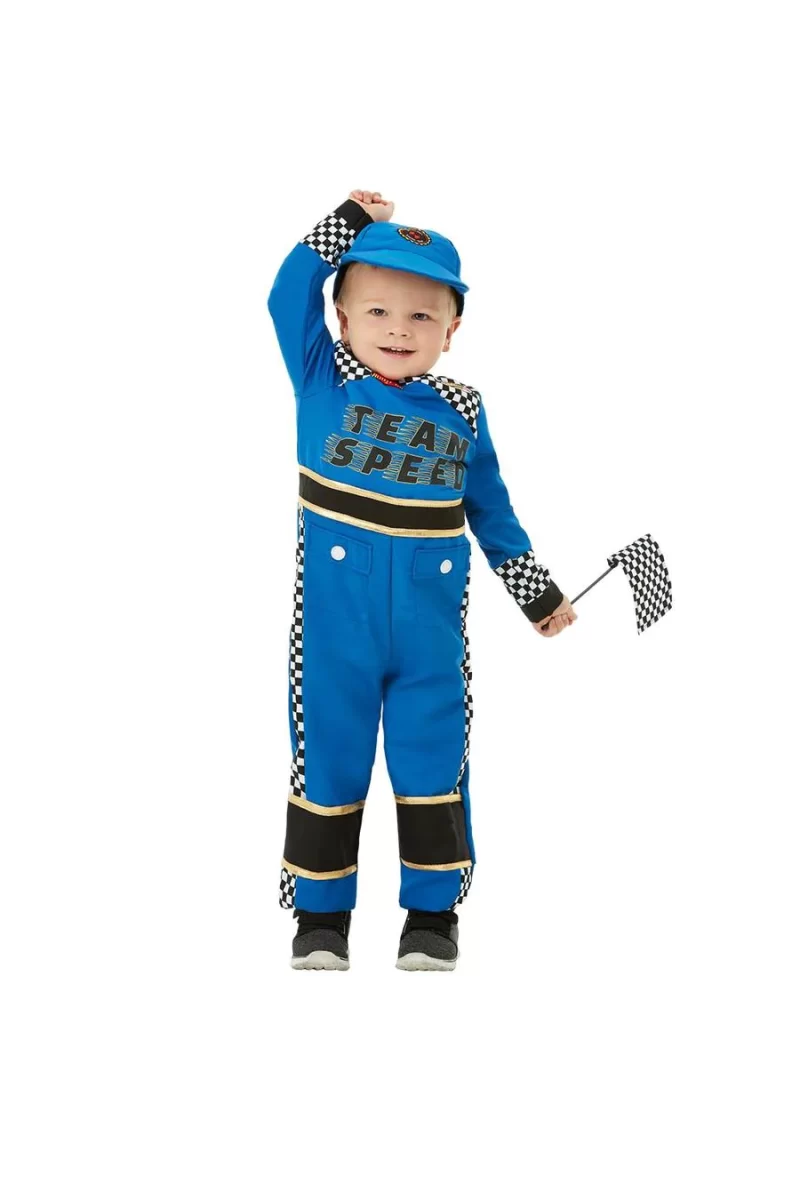 Racing Car Driver Toddler Children's Fancy Dress Costume - Image 2