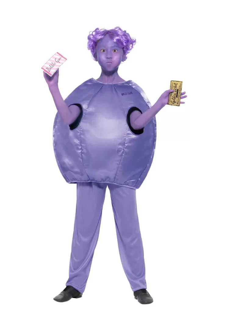 Roald Dahl Deluxe Violet Beauregarde Children's Fancy Dress Costume